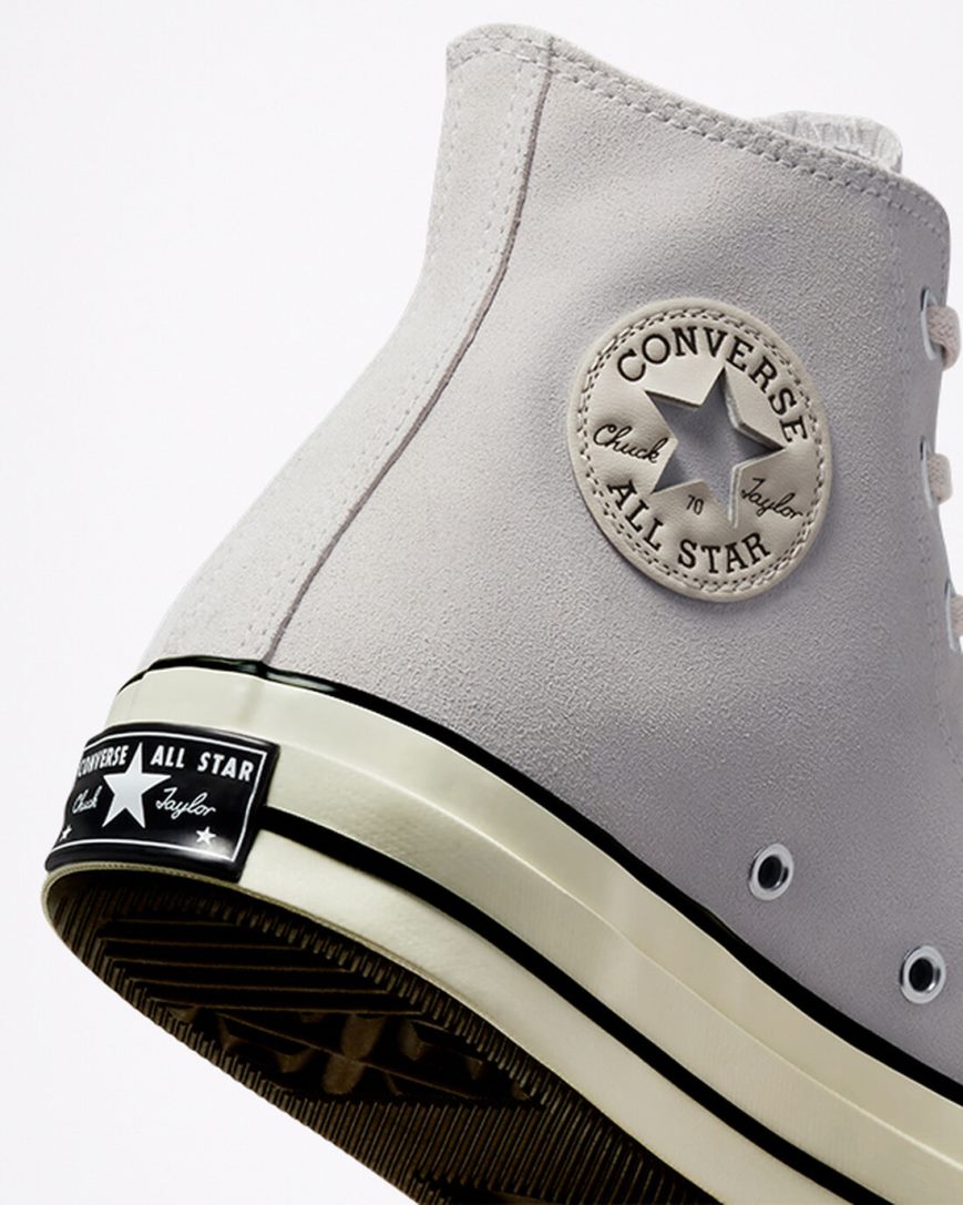 Women's Converse Chuck 70 Suede High Top Shoes Beige / Black | AU 486C1V